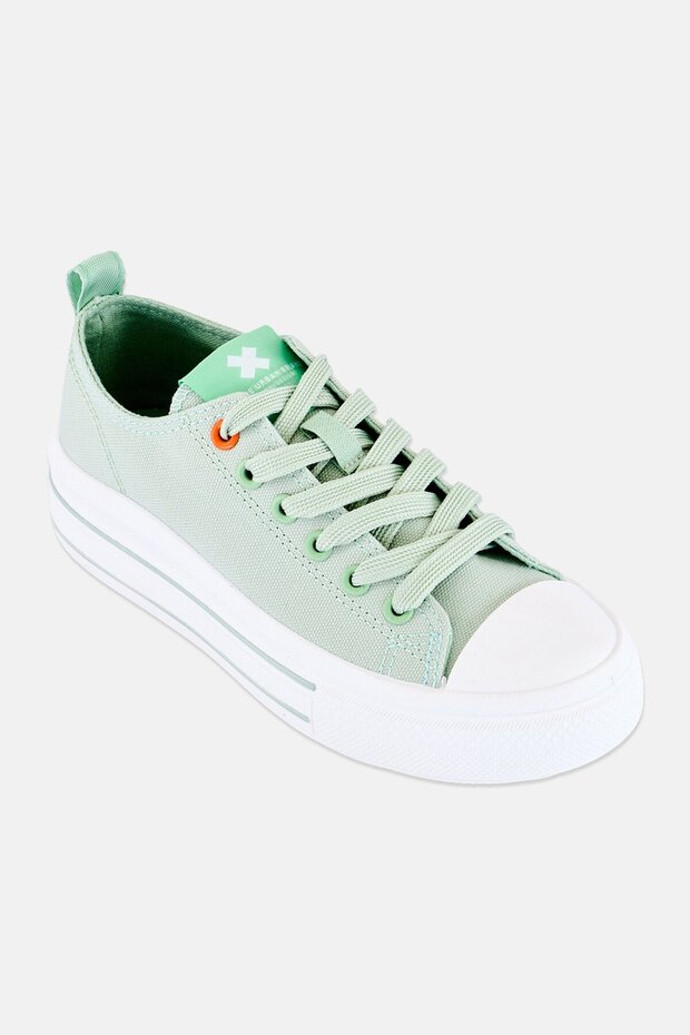 Kids Boy Brand Logo Lace Up Casual Shoes, Mint Green
