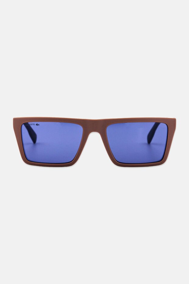 Men L6009S Rectangular Sunglasses, Brown - 1