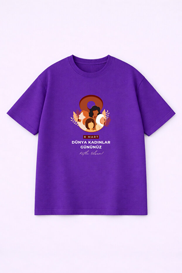 8 March International Women's Day Printed 100% Cotton Pack Comfortable Fit T-Shirt