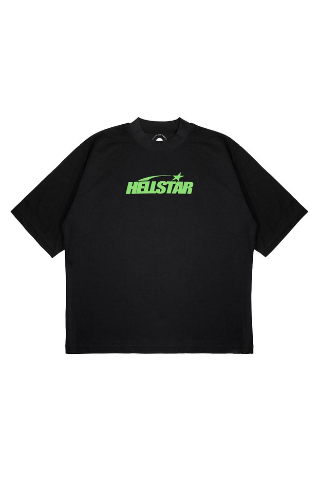 Unisex Oversized Hellstar Green Printed Boxy Fit Thick Fabric (240Gsm) T-Shirt