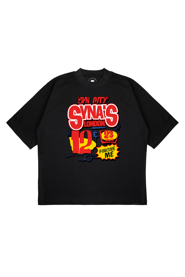 Unisex Oversized Syna World London Printed Boxy Fit Thick Fabric (240Gsm) T-Shirt
