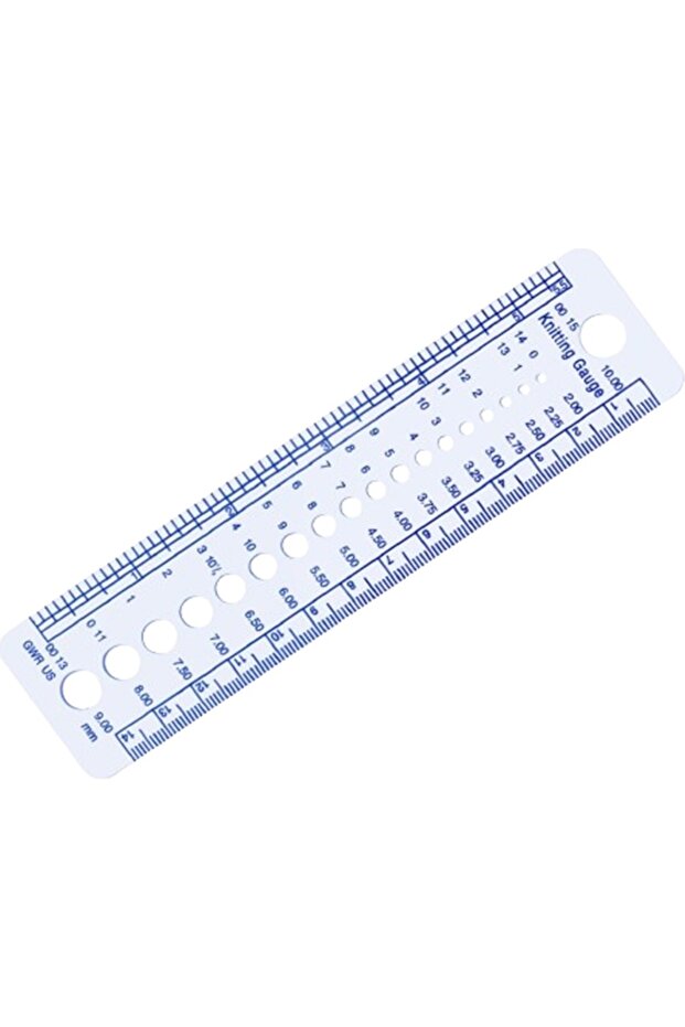 Needle Gauge, Knitting Needle Measuring Ruler, Ruler, Amigurumi Eye Gauge