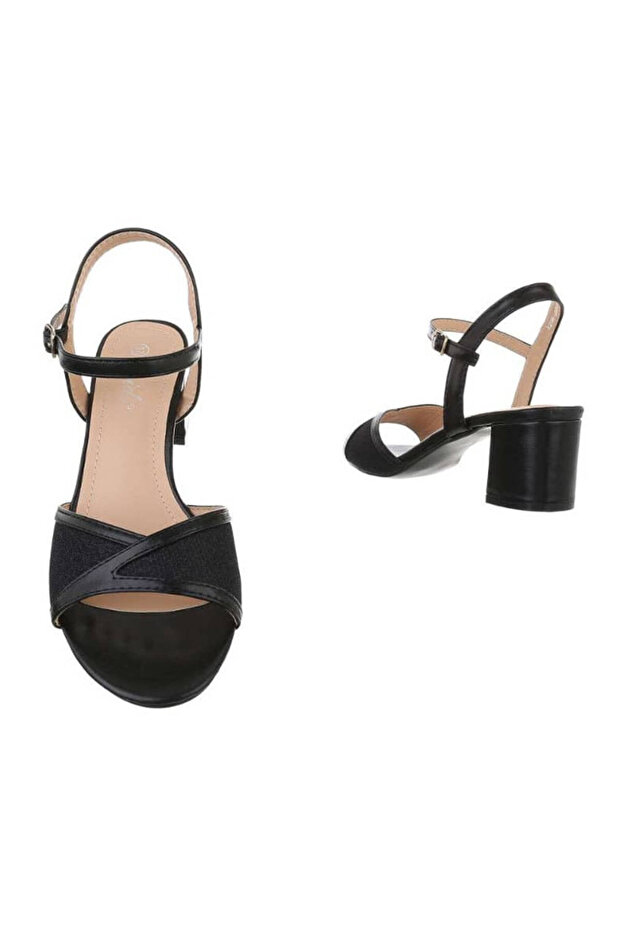 sandale P169 negre, - 3