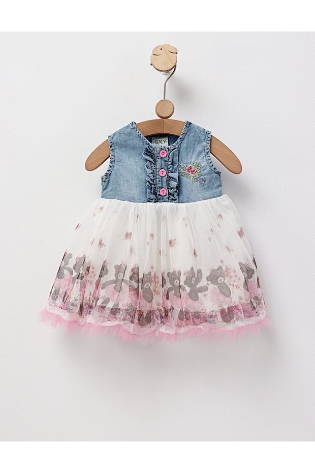 Marbea dress, pink pattern - 1