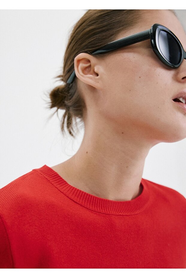 Bağ detaylı kazak - 6