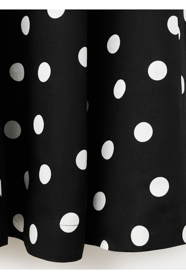 Lyocell puantiyeli elbise - 5