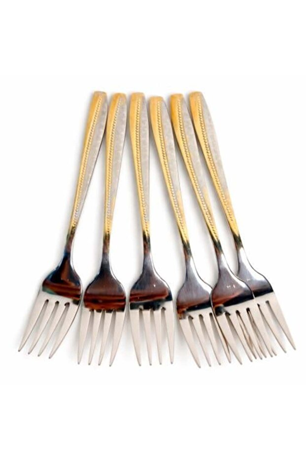 Luxury Gold-Plated Fork Set – 6 Pieces