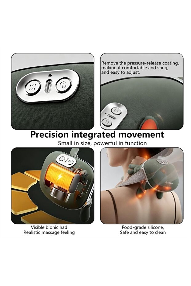 Professional Wireless 4D Massage Device for Neck with Heating Function - 2
