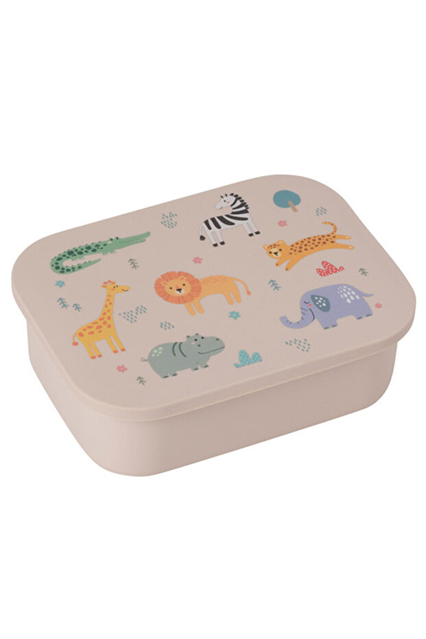Little Lund Safari Lunch Box – Kids Water-Resistant Container with Divider