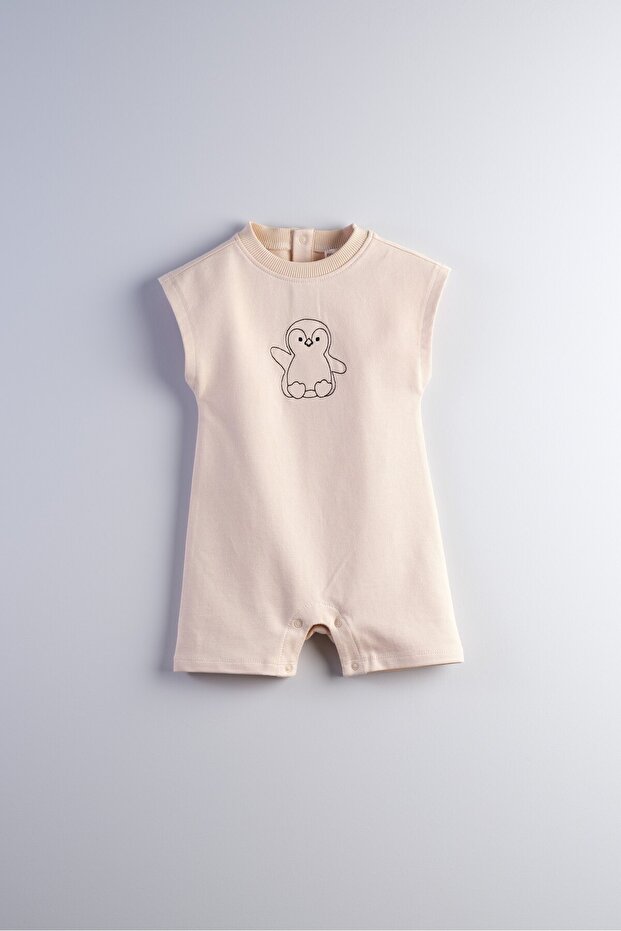 Combed Cotton Modal Fabric Embroidered Unisex Baby and Kids Jumpsuit