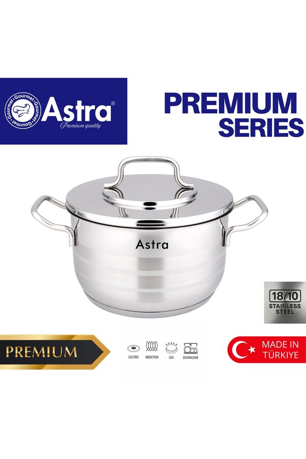 30cm Premium Stainless Steel Casserole Pot | 18/10 Cr-Ni Cooking Pot | Induction | Healthy Cooking