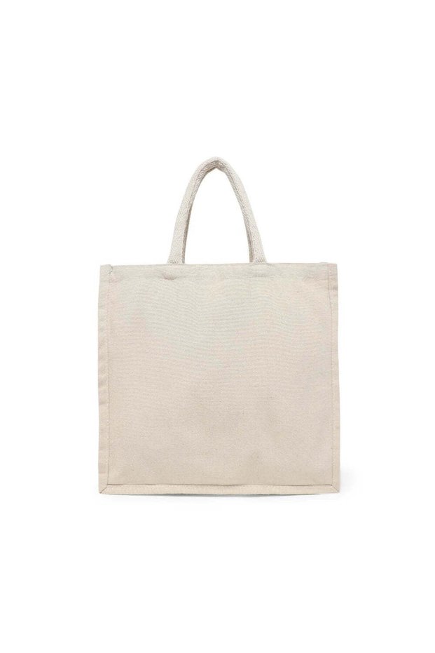 Canvas Tote Bags With Gusset (Natural) 13 x 13 Inch Reusable Eco Friendly Shopping Set of 1