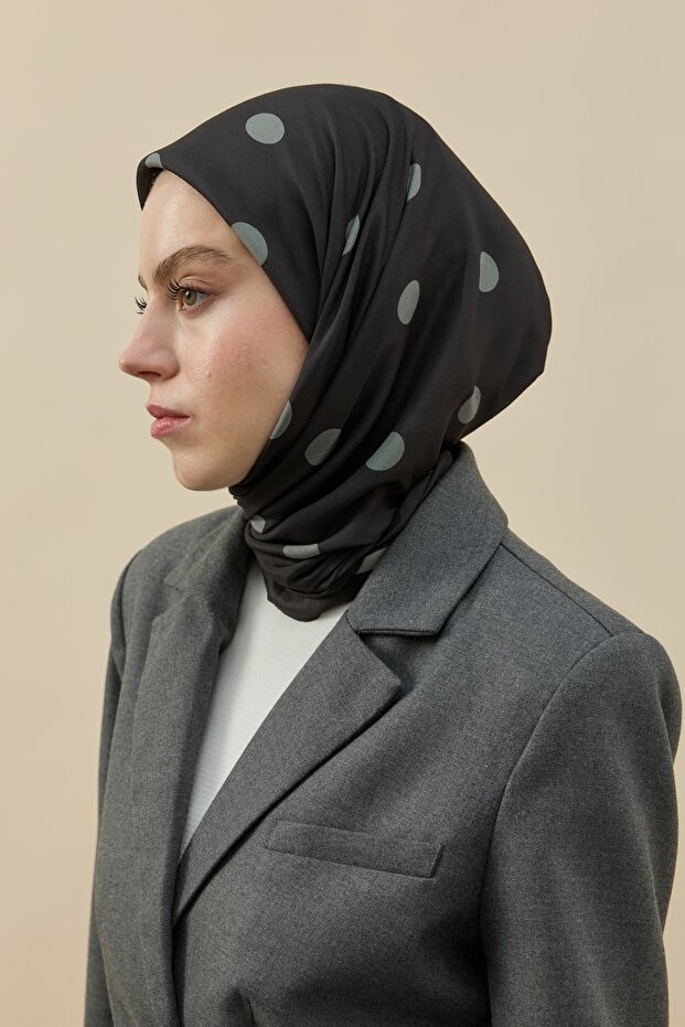 Eșarfă Lina cu model buline - 1