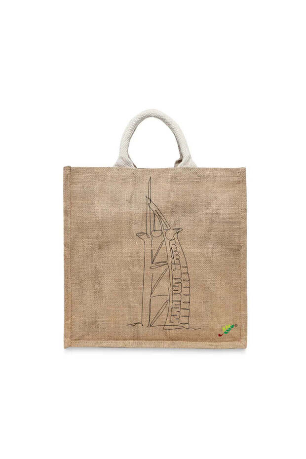 Tote Bag - Burj Al Arab Printed Stylish Carry-All Cotton Tote Set of 01