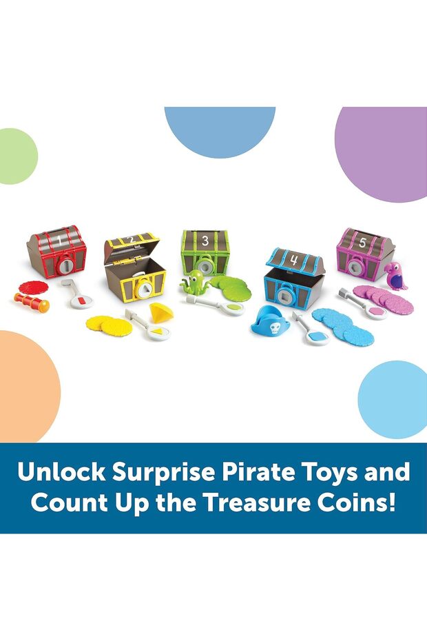 Sorting Surprise Pirate Treasure - 30 Pieces, Ages 3+ - 4