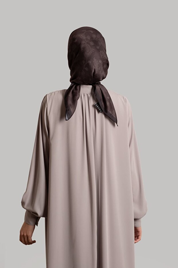 Larin Düğmeli Ferace Silver - 6