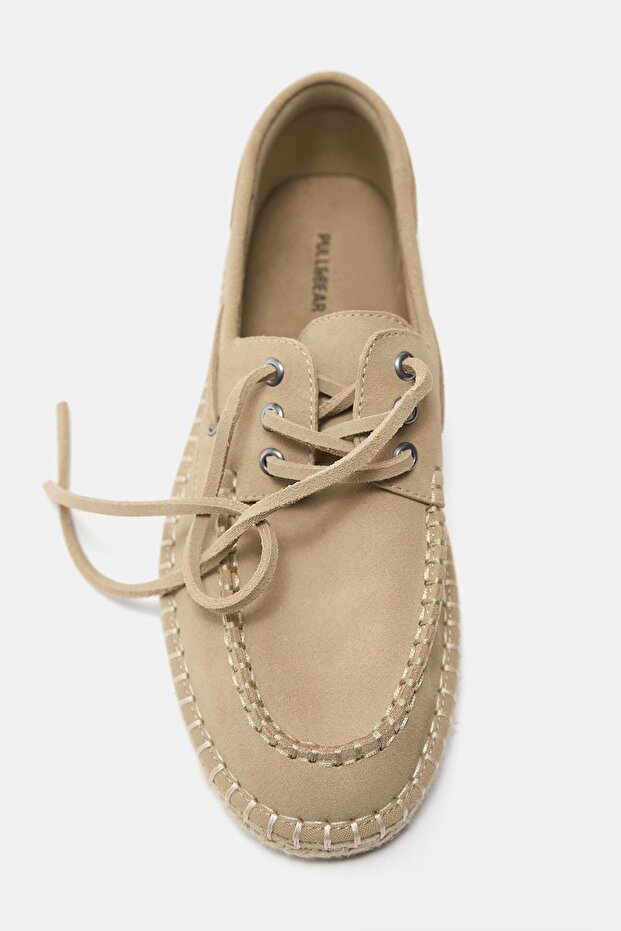 Deri jüt tekne ayakkabısı - 3