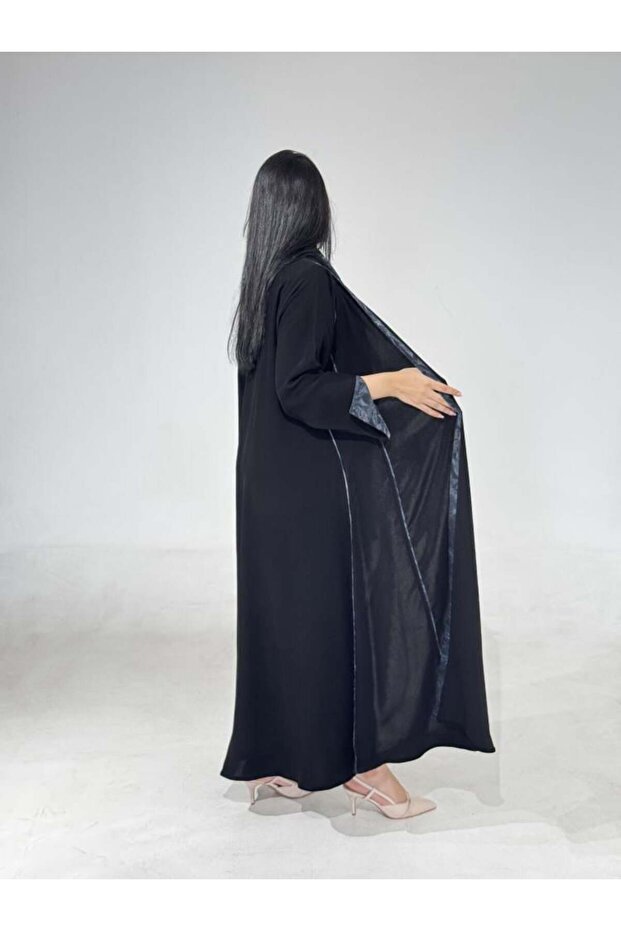 Ceramic abaya with chiffon inserts - 3
