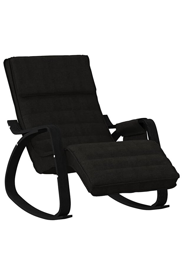 Scaun balansoar, negru, material textil - 2