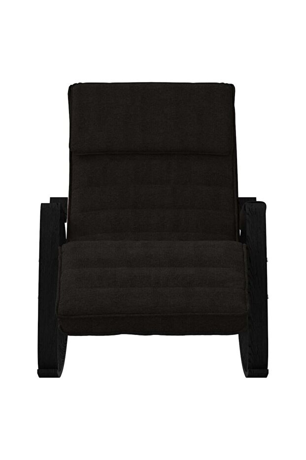 Scaun balansoar, negru, material textil - 3
