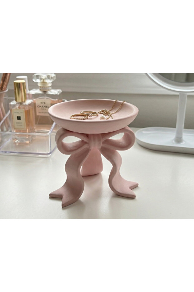 Bow Detail Jewelry Plate & Mini Accessory Tray