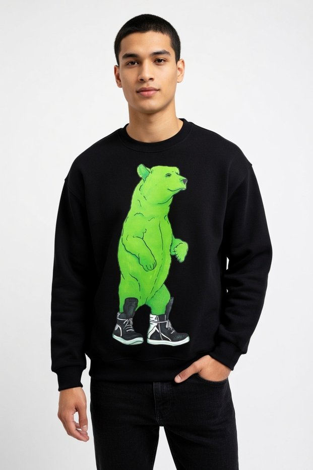 Mahalle's Bear – Design Sweatshirt / Hoodie (Optional)