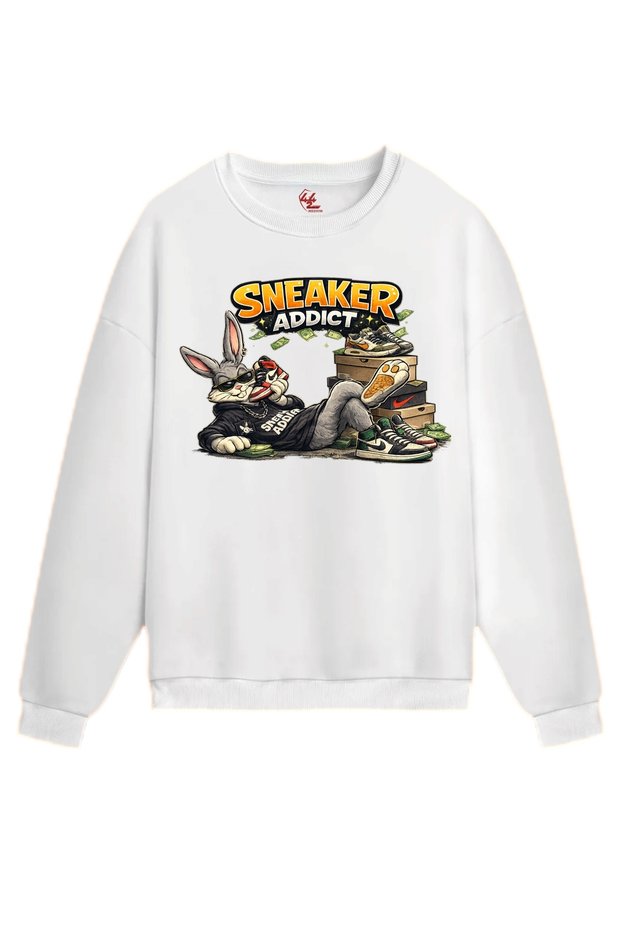 Sneakers Addict Rabbit – Sneakers Addict Design Sweatshirt / Hoodie (Optional)