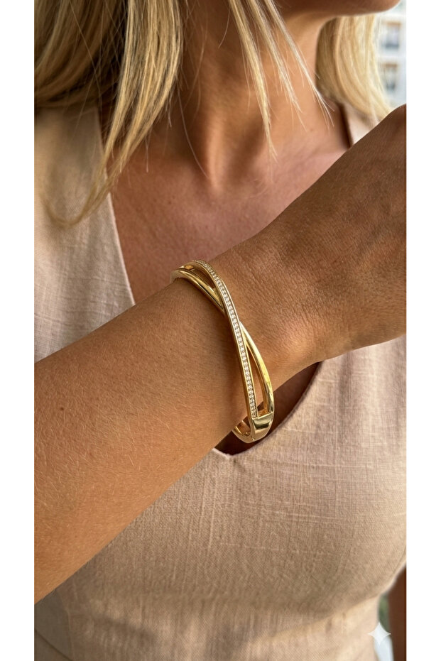 Steel Handcuff Bracelet 6.5 mm with Infinity Figure