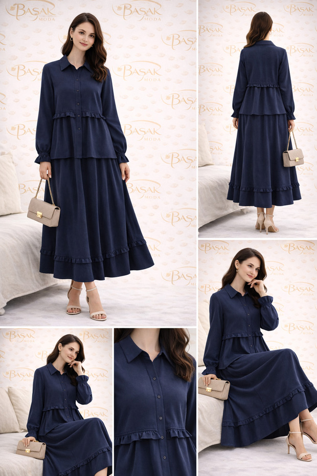 MKBAŞAK MODA ETEKLİ TAKIM - 4