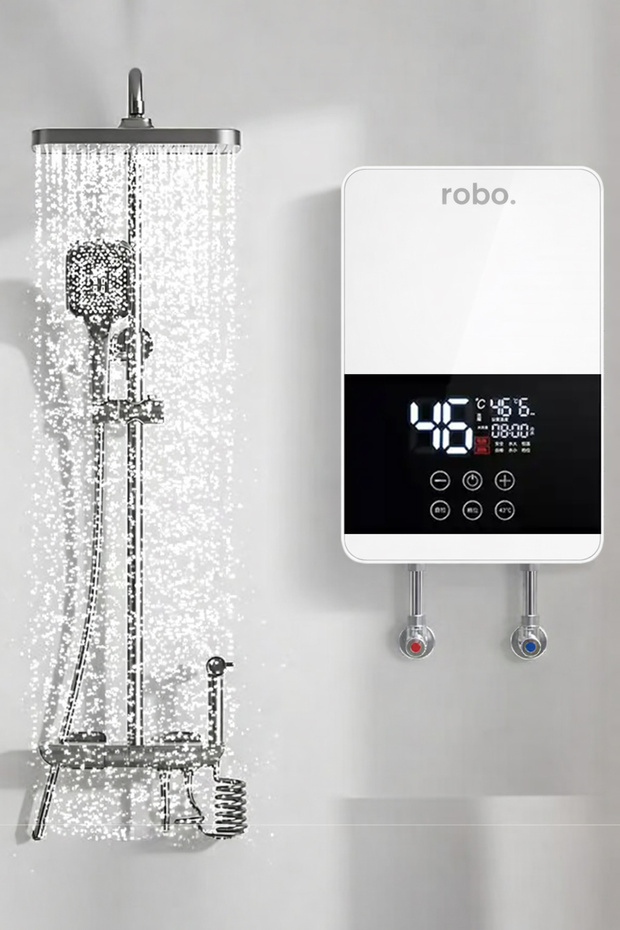 Dijital Akıllı Şofben - (DUŞ BAŞLIĞI HEDİYELİ) Beyaz - 1