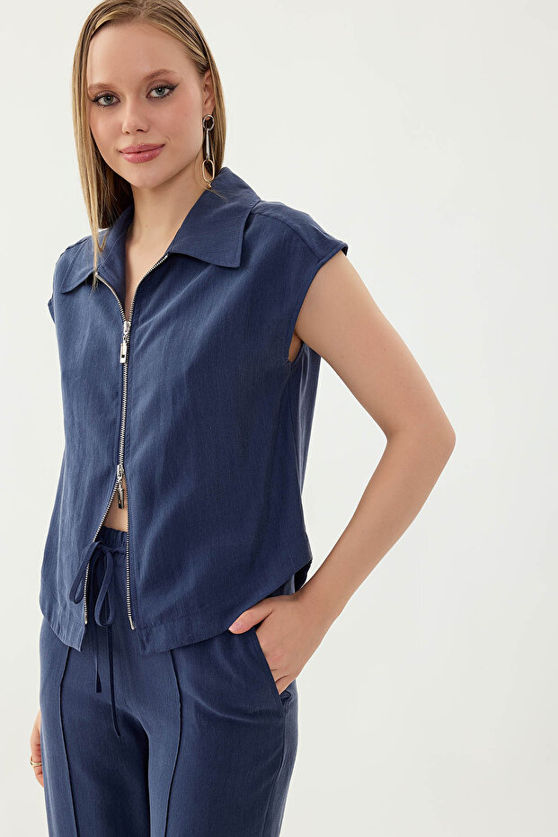 بلوزة بسحاب أمامي - 4