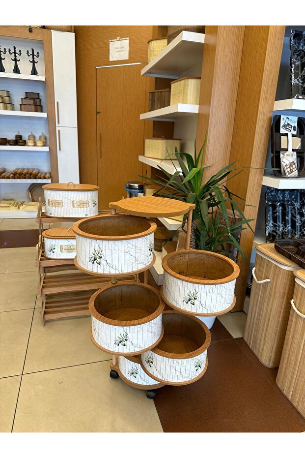 Ahşap 5 Li Sebzelik - 2