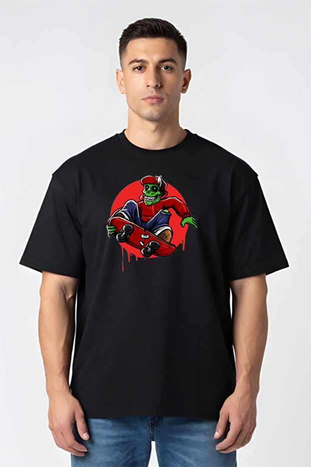Tricou Oversize - Jumping Hell Skater - 2