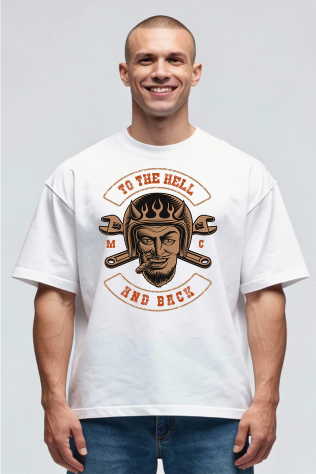Tricou Oversize - Hell Mechanic