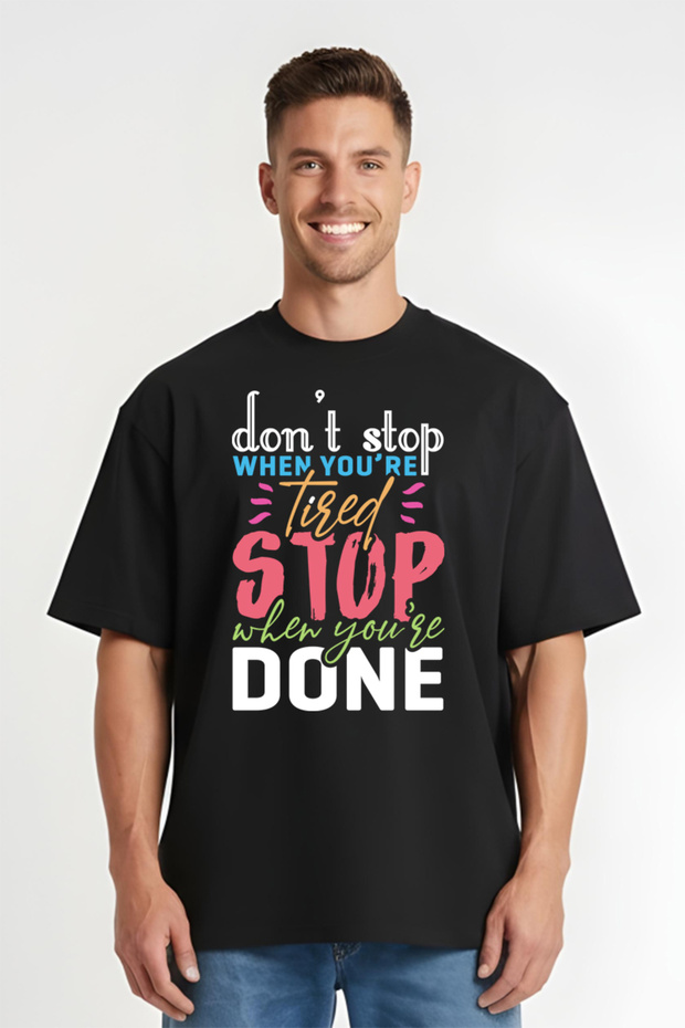 Tricou Oversize - Don't Stop