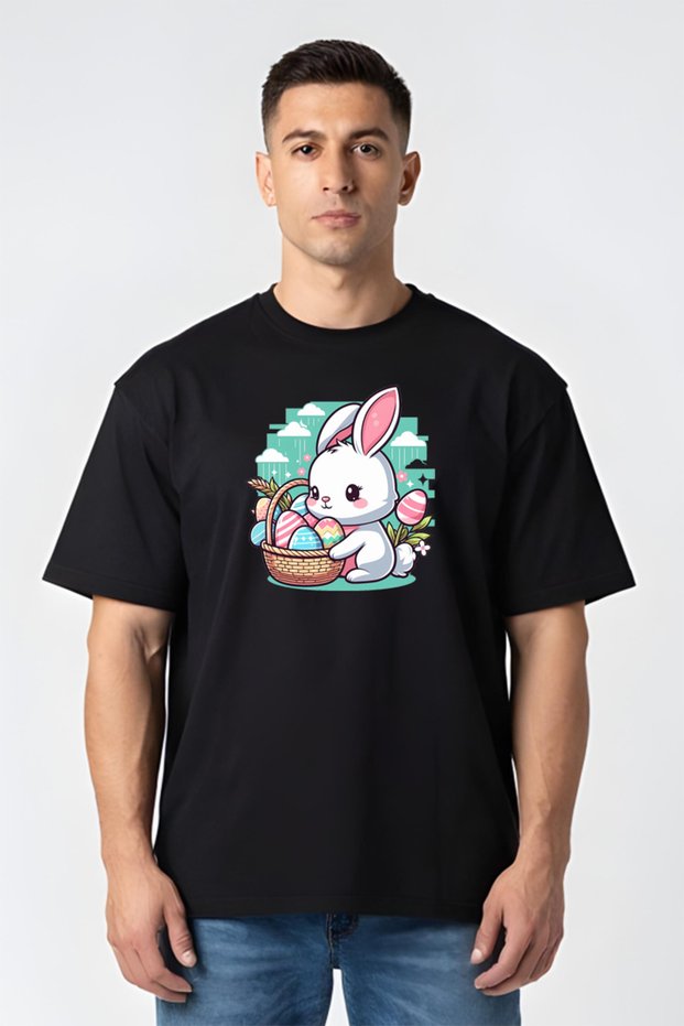 Tricou Oversize - Iepuraș de Paște