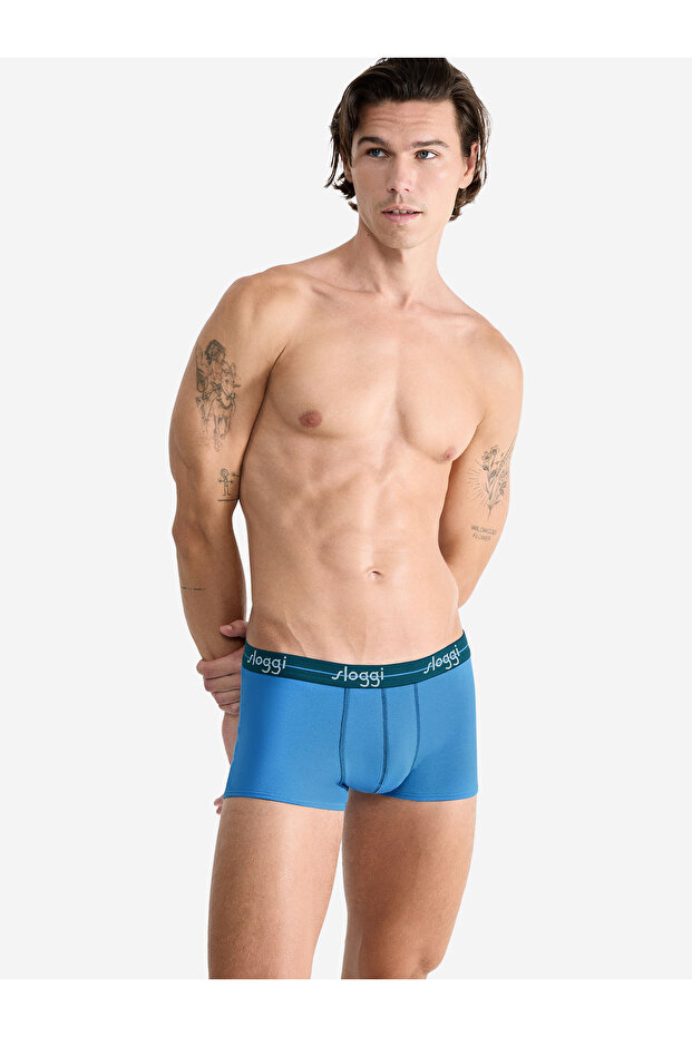 Retro Boxer Blue Start - 1