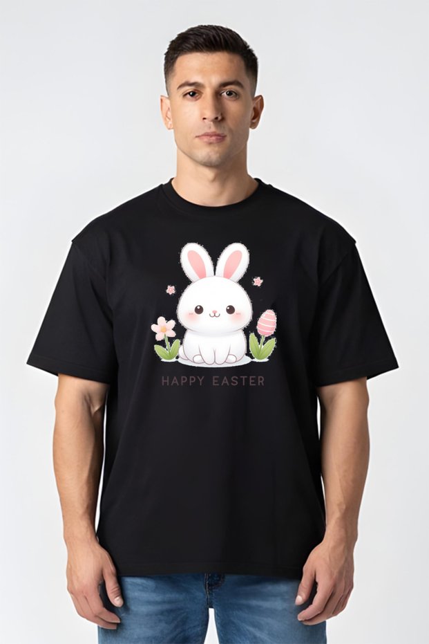 Tricou Oversize - Iepuraș de Paște