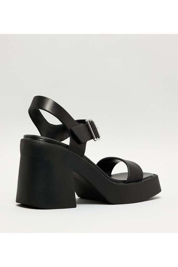 Kandra Solid Mid Heel Sandals - 2