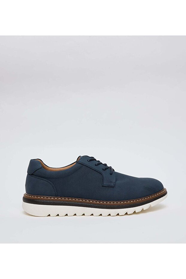 Msanders Solid Navy Blue Casual Shoes