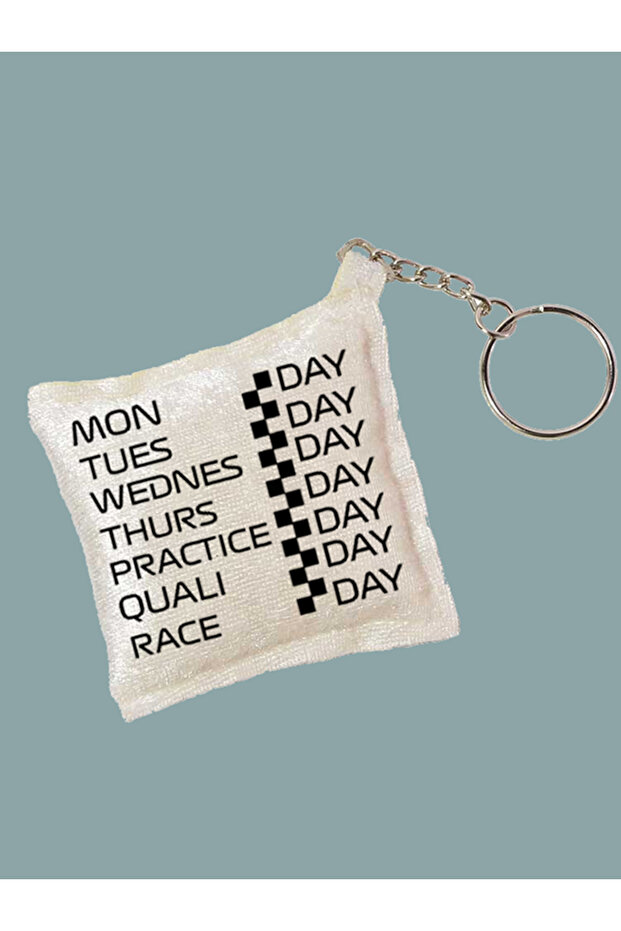 وسادة صغيرة من الحرير مخمل من Race Day سلسلة مفاتيح