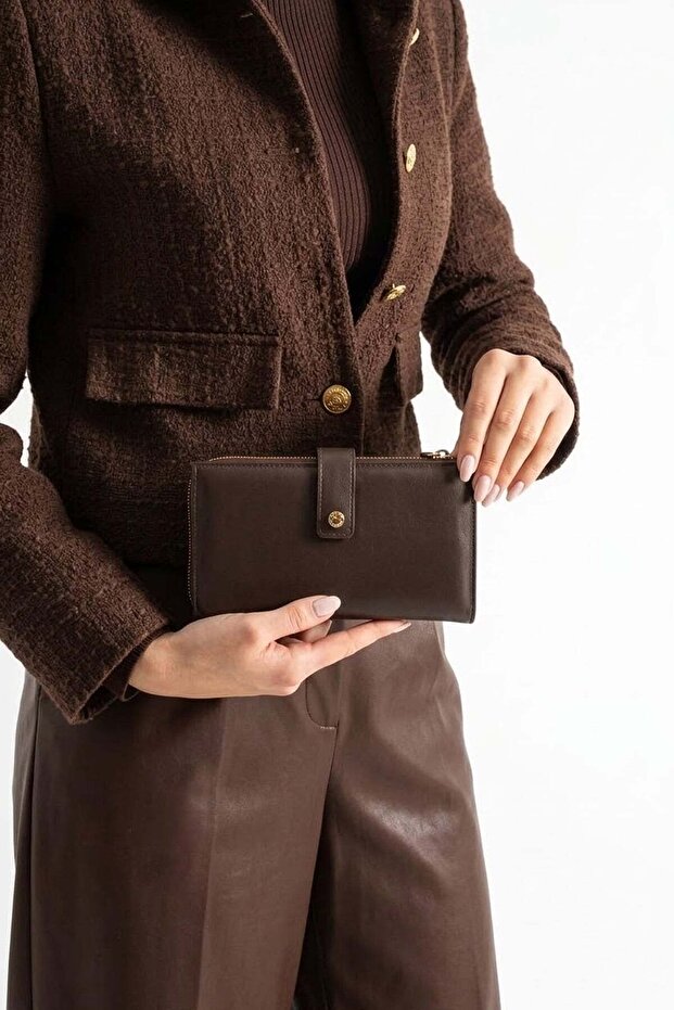 Clcz049C Women's Wallet Brown