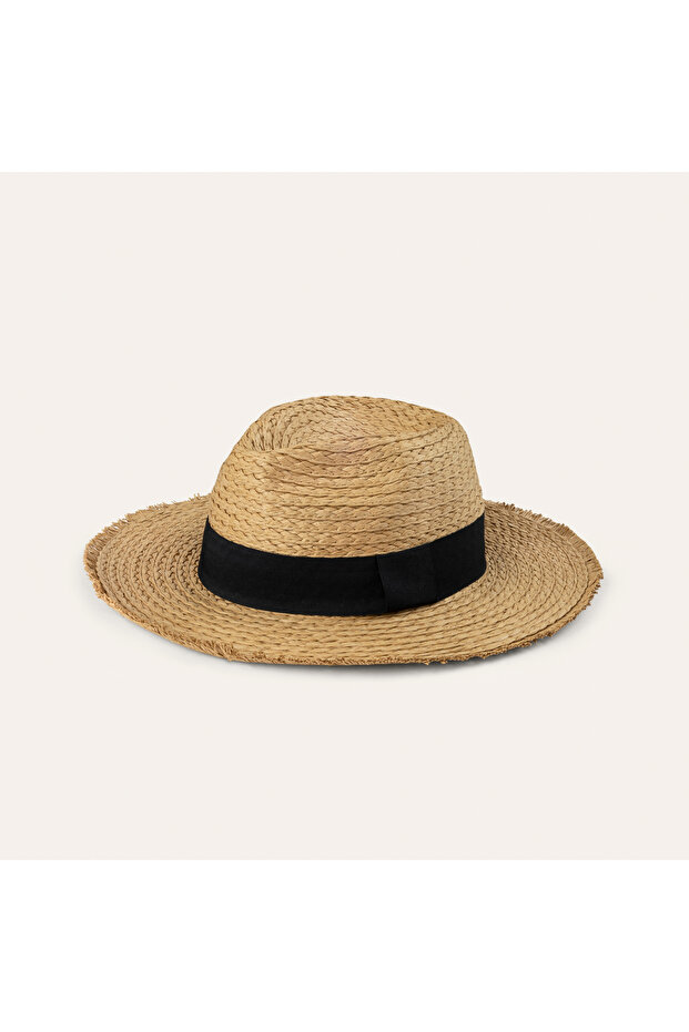 ŞERİTLİ HASIR ŞAPKA - 1