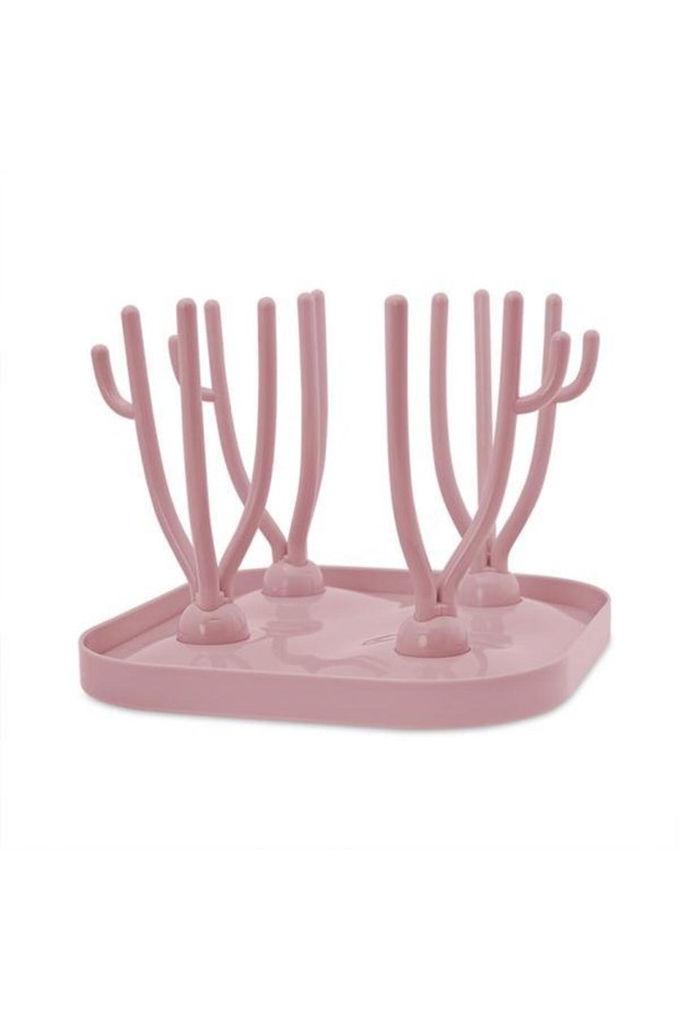Blush Pink Bottle and Accessory Drying Rack