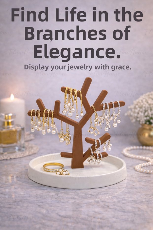 Jewelry Stand Jewelry Organizer Necklace Hanger Ring Earring Organizer Jewelry Tree Desktop Jewelry Stand