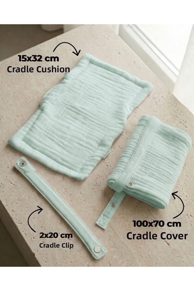 4-Layer Muslin Baby Breastfeeding Set, Breastfeeding Pillow, Breastfeeding Clip, Sheer Baby Nursing Cover