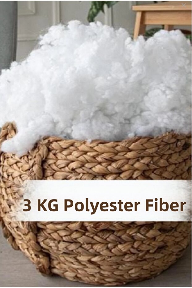 3 Kg White Bead Fiber Amigurumi Pillow and Cushion Filling Material