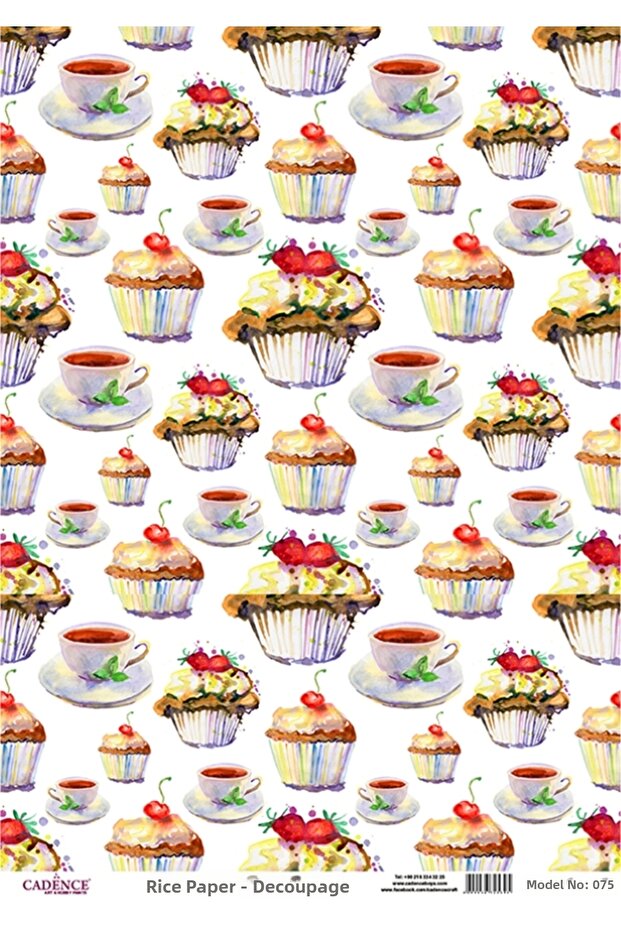 ورق ديكوباج نحاسي 30×30 سم رقم: CD75