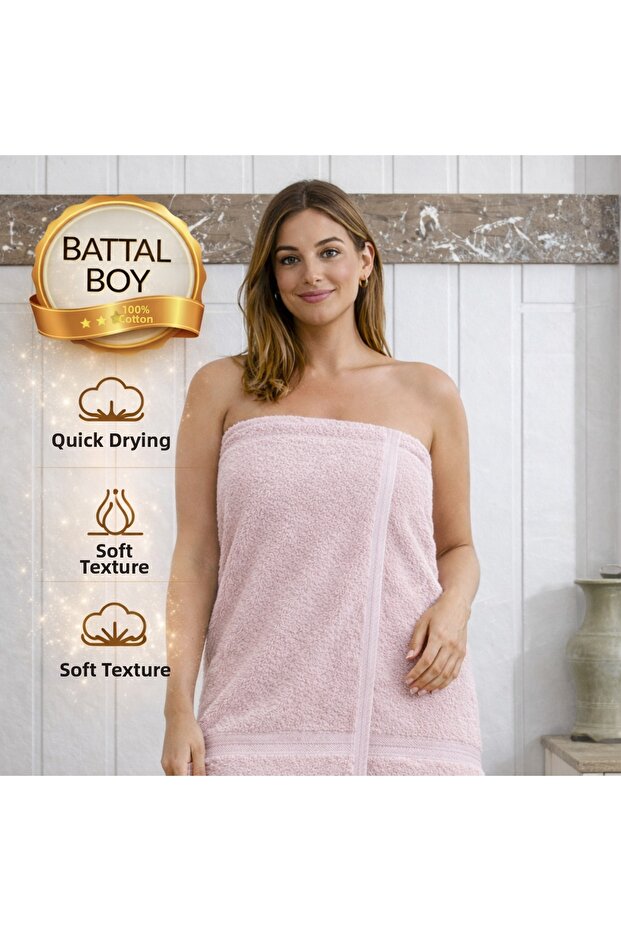 Battal Size Cotton 2-Piece Bath Towel Set Large Size Bath Towel Soft and Highly Absorbent