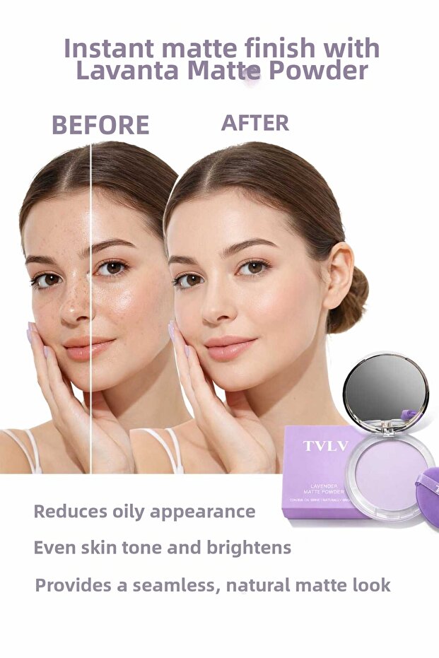 Tvlv Lavender Matte Powder - 2